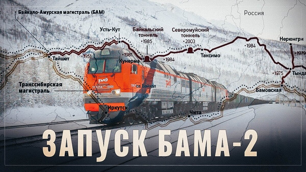 50-летие начала строительства Байкало-Амурской магистрали