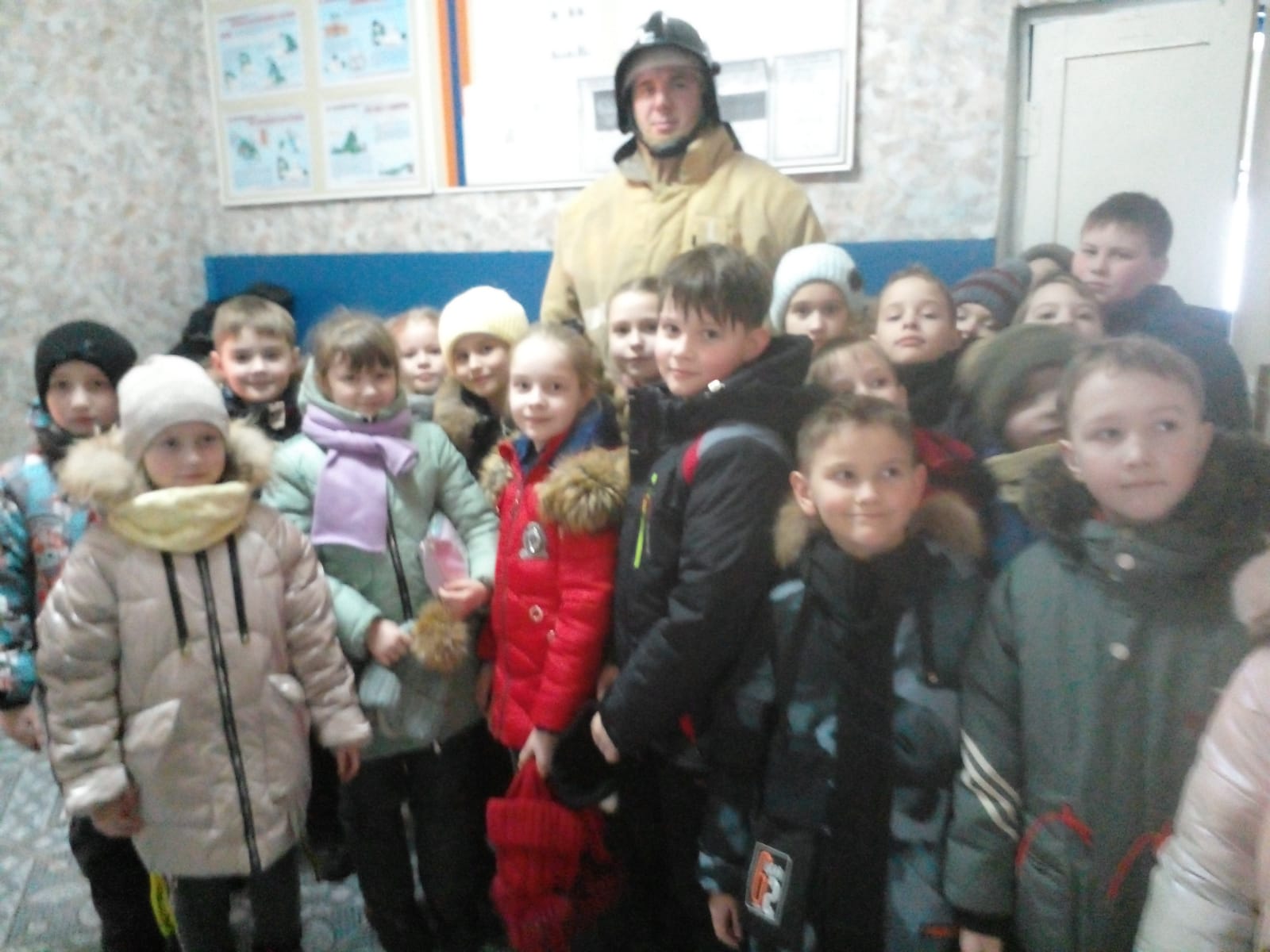 На экскурсии в Пожарной части города Тюкалинска